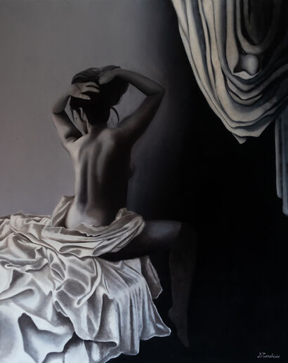 Venere contemporanea, 2022, olio su tela, 80 x 100 cm - a Paint Artowrk by Diego Carchesio